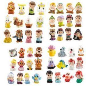 4 Disney (ディズニー) Princess Squinkies (ぷにっキーズ) Ariel, Snow White, Belle, Cinderella (シン