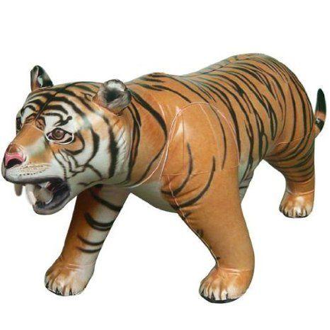 40 in. Tall Lifelike Inflatable Tiger フィギュア おもちゃ 人形