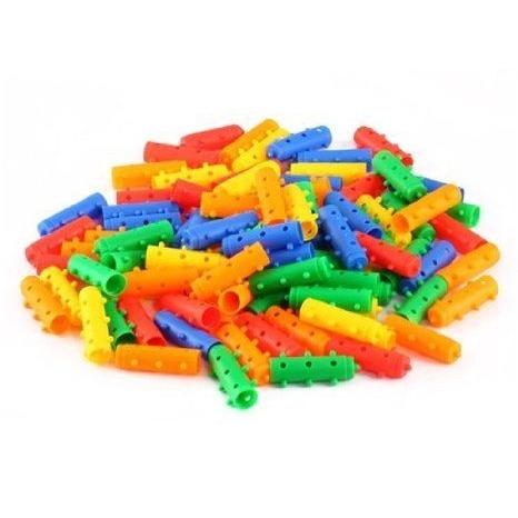 4-color Snowflake Building Block 76 Piece Set ブロック おもちゃの画像