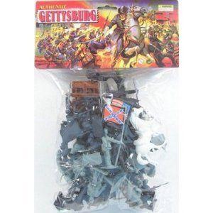 54mm Gettysburg Union/Confederate フィギュア Playset (50pcs) (Americana) 1/32 Playsets
