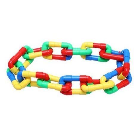 5-color Pipe Building Block 50 Piece Set ブロック おもちゃの画像