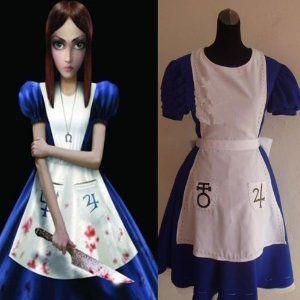Alice Madness Returns Cosplay Uniform Costume-made フィギュア おもちゃ 人形