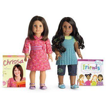 American Girl (アメリカンうしろ帯) Chrissa \u0026 Sonali Friend Collection doll set お人形さん あやつり人形 フィギュ ゲーム、おもちゃ-フィギュア