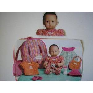 American Girl (アメリカンガール) Doll White Skin ，Black Hair，black Almond Shaped Eyes Bitty Baby D