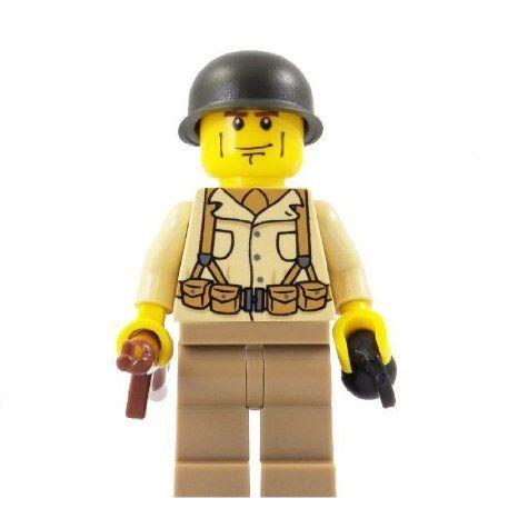 American Soldier (WWII) - miniBIGS Custom Minifigure ブロック おもちゃ