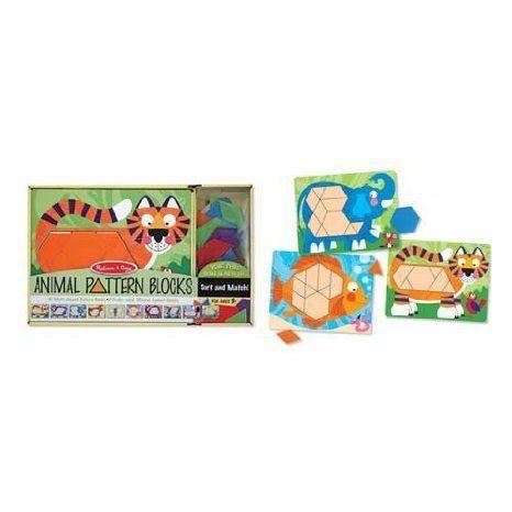 Animal Pattern Blocks Set ブロック おもちゃ