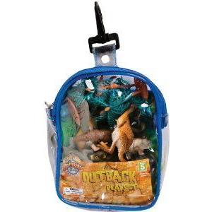 Australian Outback Animal プレイセット in Clip Bag: 12 Piece Toy フィギュア 人形 set for Play on t