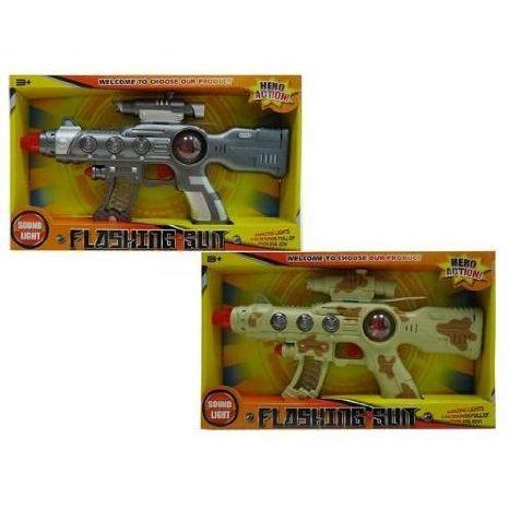 B/O SPACE GUN W/SPINNING LIGHT \u0026 SOUND(BATT.INCL.), Case Pack of 48 図形 手あそび あやつり人形 ゲーム、おもちゃ-フィギュア-フィギュア本体