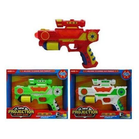 B/O VIBRATE GUN W/SPINNING LIGHT \u0026 SOUND(BATT.INCL.), Case Pack of 48 フィギュア おもちゃ 人形