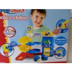 Baby Wheels Police Station ミニカー 細密画 ひな形 プレイセット四輪車 ダイキャスト フィギュア-フィギュア本体