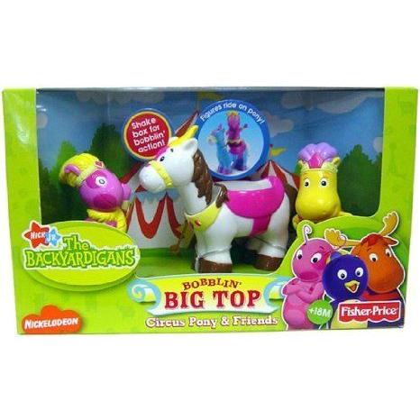 Backyardigans Circus Pony \u0026 Friends Bobblin' Big Top フィギュア 3-Pack