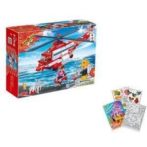 BanBao 8315 Fire ヘリコプター Building Block Set 272pcs (Compatible with Lego (レゴ)) with Colorin