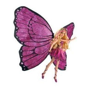 Barbia Mariposa Blonde doll majic wings お人形さん あやつり人形 図形 フィギュア-フィギュア本体