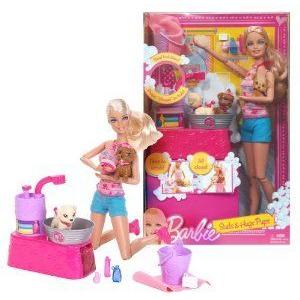 Barbie(バービー) ~11.5 Doll Suds and Hugs Pups Playset ドール 人形 フィギュア