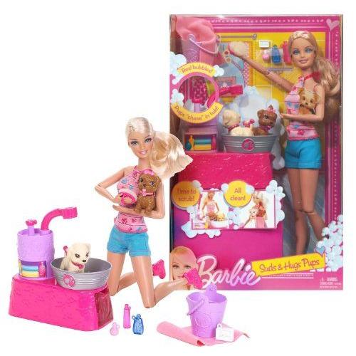 Barbie(バービー) ~11.5 Doll Suds and Hugs Pups Playset ドール 人形 フィギュア_1