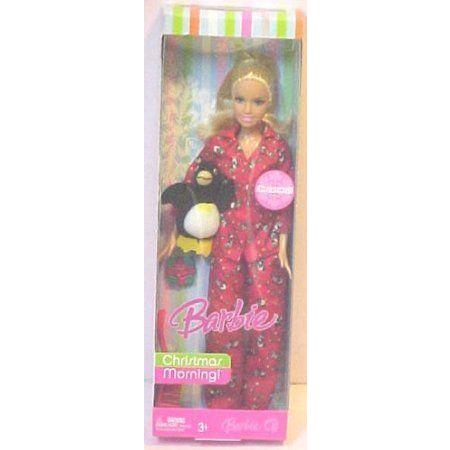 Barbie(バービー) 2007 Christmas Morning with Penguin, Hairbrush and Christmas Present ドール 人形