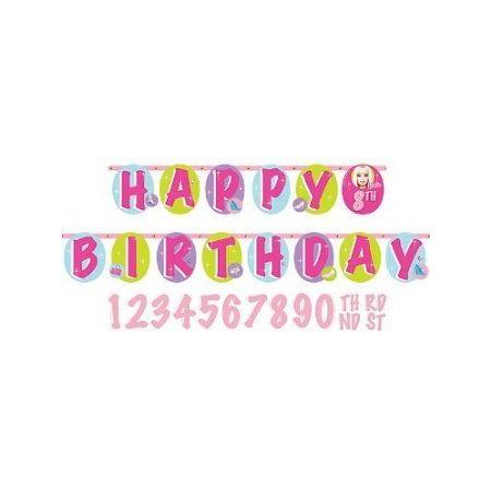Barbie(バービー) All Doll'd Up Jumbo Add-An-Age Letter Letter Banner (1 per package) ドール 人形