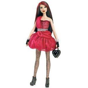 Barbie(バービー) All Dolled Up STARDOLL Brunette Doll Red Dress - Mix and Match Trendy, Original F