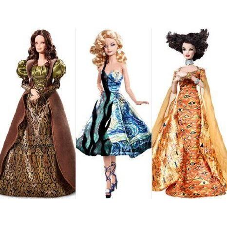 Barbie(バービー) Collector Museum Collector Doll set of Van Gogh， Klimt， and Da Vinci. ドール 人形