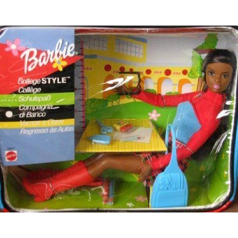 Barbie(バービー) College Style Doll AA w Vinyl Carry Case (2001 ドール 人形 フィギュア