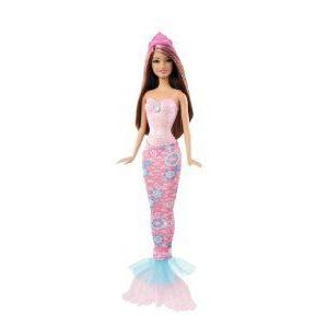 Barbie(バービー) Color Magic Brunette Mermaid Doll, Pink ドール 人形 フィギュア
