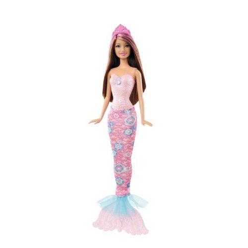 Barbie(バービー) Color Magic Brunette Mermaid Doll, Pink ドール 人形 フィギュアの画像