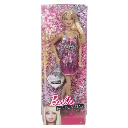 【公式】 Barbie(バービー) Fashionistas Barbie(バービー) Doll - Pink and Silver Dress ドール 人形 フィギュア 【1621112433】(10350円)