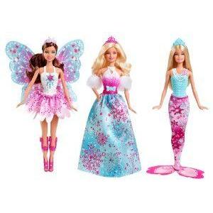 Barbie(バービー) Fairytale Royal Doll Giftset, 3-Pack ドール 人形 フィギュア