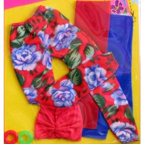 Barbie(バービー) Fashion Wraps - Easy To Dress Fashions Clothes (1991) ドール 人形 フィギュアの画像