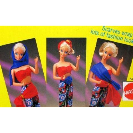 Barbie(バービー) Fashion Wraps - Easy To Dress Fashions Clothes (1991) ドール 人形 フィギュアの画像