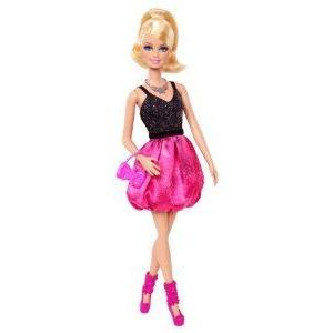 Barbie(バービー) Fashionista Party Glam Barbie(バービー) Doll, Pink and Black Dress ドール 人形 フ
