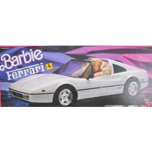 Barbie(バービー) FERRARI Vehicle - White Fastback Style CAR (1988 Mattel (マテル社) Hawthorne) ド