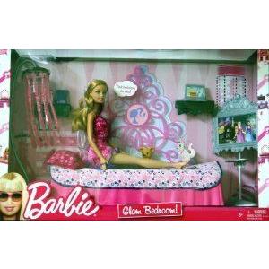 Barbie(バービー) Glam Bedroom Furniture \u0026 Doll ドール 人形 フィギュア