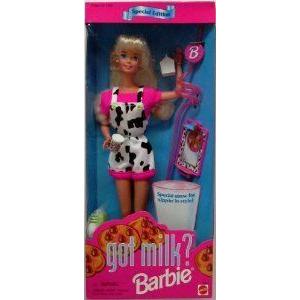 Barbie(バービー) Got Milk? Doll Special Edition w Child Size Special Straw (1995) ドール 人形 フィ