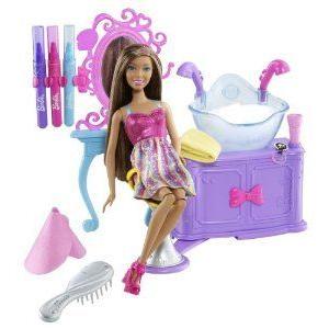 Barbie(バービー) Hairtastic Color And Wash Salon African-American Doll Playset ドール 人形 フィギ