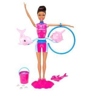 【返品交換不可】 Spin and Splash Be Can I Barbie(バービー) Dolphin フィギュア 人形 ドール Doll Nikki Trainer その他