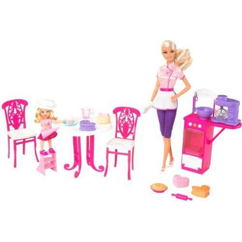 Barbie(バービー) I Can Be... Sweet Chef with Barbie(バービー) and Kelly Dolls ドール 人形 フィギュの画像