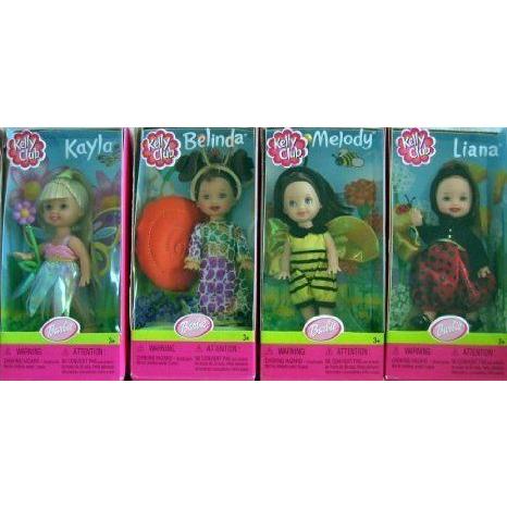 Barbie(バービー) Kelly Club - 4 Spring Time Dolls w Melody Bumble Bee, Kayla Butterfly, Belinda Sn