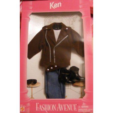 Barbie(バービー)- Ken Fashion Avenue Ken Motorcycle Jacket Outfit 1995 14677 ドール 人形 フィギュ