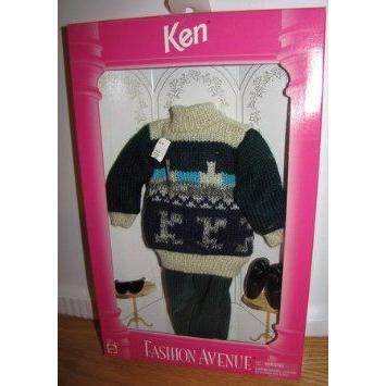 Barbie(バービー) Ken Fashion Avenue sweater \u0026 cords New in box 1995 ドール 人形 フィギュア