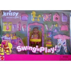 Barbie(バービー) KRISSY Swing 'n Play w AA Baby Krissy Doll \u0026 MORE! (2001) ドール 人形 フィギュア