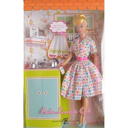 Barbie(バービー) LEARNS TO COOK Doll with Silver Tone Cookware GOLD LABEL Collectible Doll (2006)