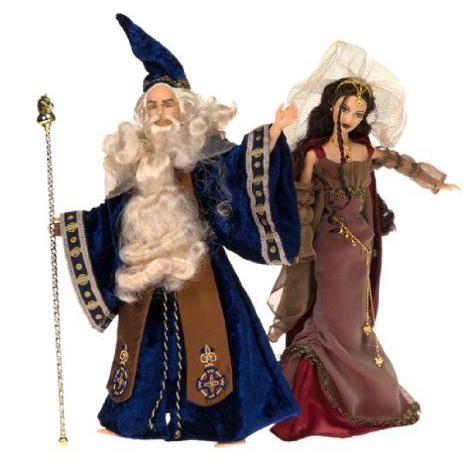 Barbie(バービー) Magic \u0026 Mystery Collection; Merlin and Morgan le Fay Doll Set ドール 人形 フィギ
