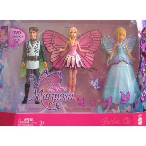 Barbie(バービー) MARIPOSA FLUTTERFIELD FAIRIES DOLLS Gift Pack w 4 FAIRY Prince Carlos, Queen \u0026 Maの画像