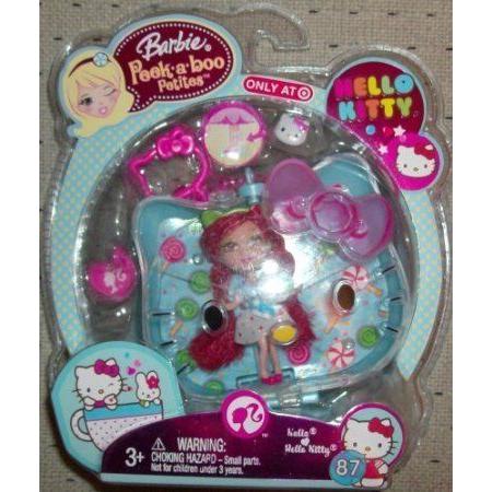 Barbie(バービー) Peek-a-boo Petites Hello Kitty(月暈キティ) Kalia #87 お人形さん あやつり人形 図形 フィギュア本体-フィギュア