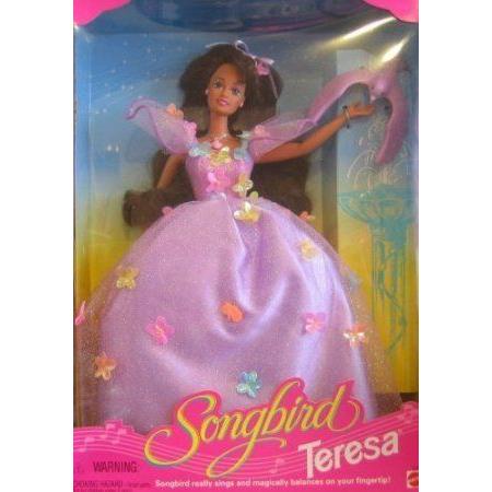 Barbie(バービー) Songbird Doll TERESA Brunette Hair Doll (1995) お人形さん あやつり人形 図形 フィギュア本体-フィギュア