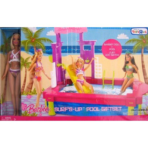 Barbie(バービー) Surf's Up Pool Giftset w Doll & Pool ドール 人形 フィギュア_1