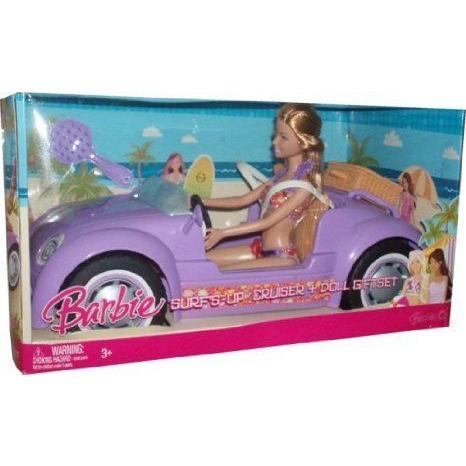 Barbie(バービー) Surf's-up Cruiser \u0026 Doll Giftset - Purple Car ドール 人形 フィギュア