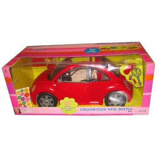 Barbie(バービー) Volkswagen Beetle Vehicle (Red) with Real Key Chain ++ (2000) ドール 人形 フィギの画像