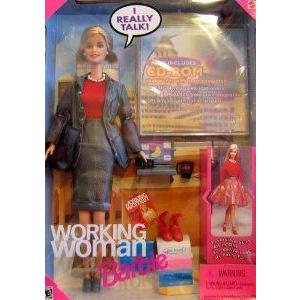 Barbie(バービー) Working Woman Talking Doll w CD-ROM (1999) ドール 人形 フィギュア